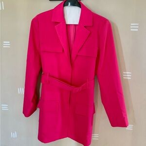 Hot Pink never worn Hello Molly blazer dress size Large